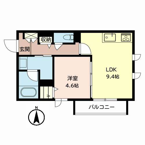 シャーメゾンWelinaの間取り