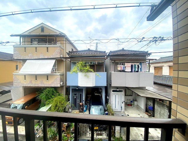 柏原市大県２丁目のアパートの展望