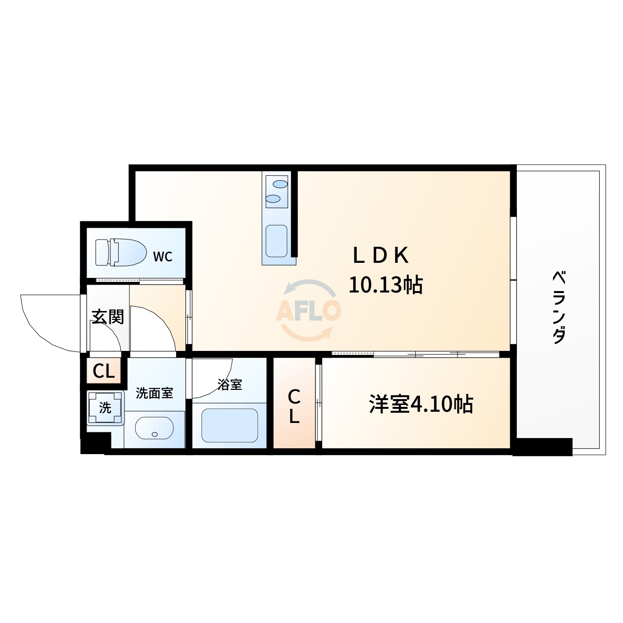 プレジオ弁天町の間取り|プレジオ弁天町　間取り
