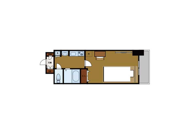 BraTTo名古屋新栄デコール(1Kタイプ)