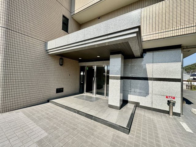柏原市大県４丁目の賃貸マンションのエントランス