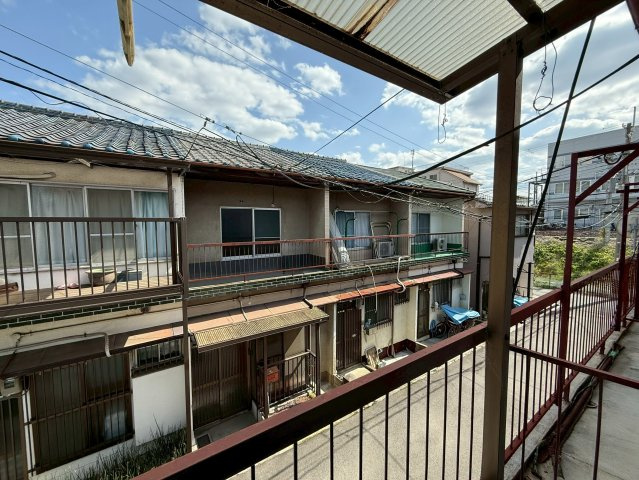 柏原市安堂町のテラスの展望