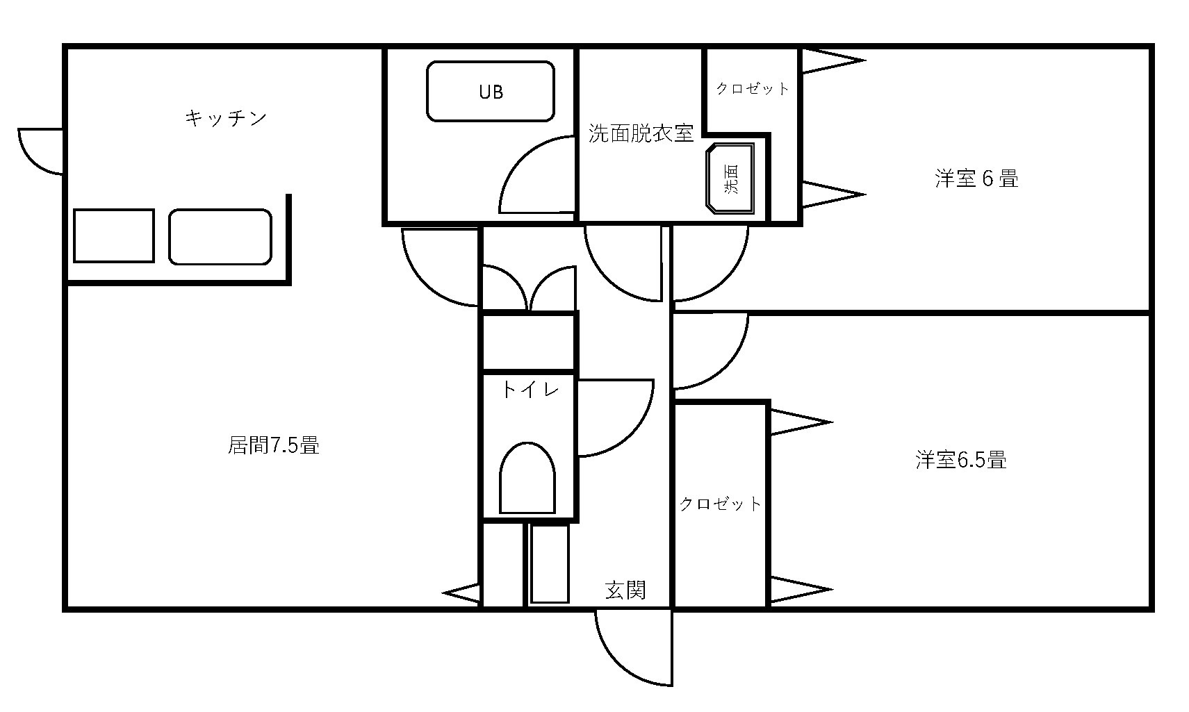 相生・須永一戸建の間取り