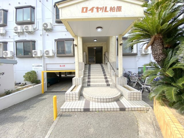 柏原市大県３丁目の賃貸マンションのエントランス