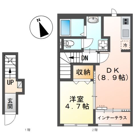 Seiran　Ⅱの間取り