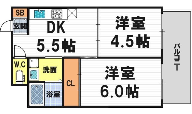 シティハイツサルキの間取り