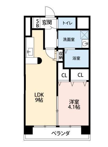 【間取り】 | アヴェニール上六名