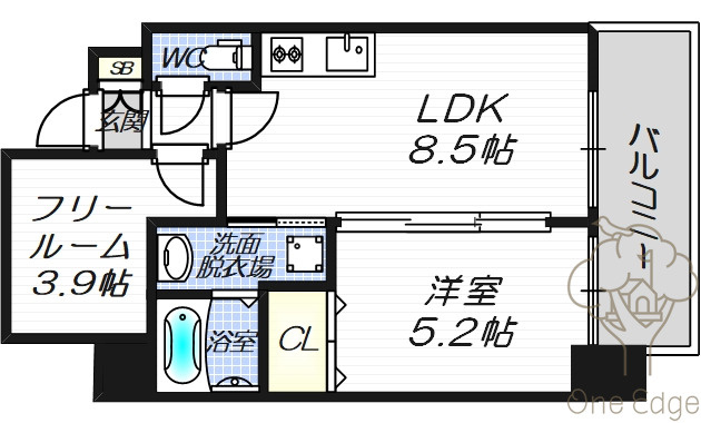 S-FORT福島LaLunaの間取り