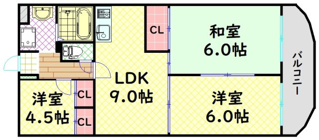 【間取り】 | アミール西野