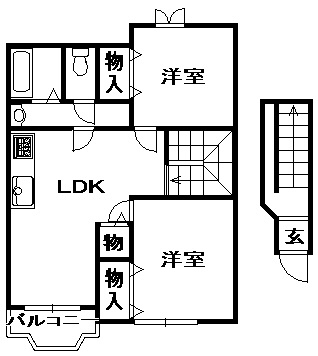 【間取り】 | コンフォートコエモンⅡ | 間取りです