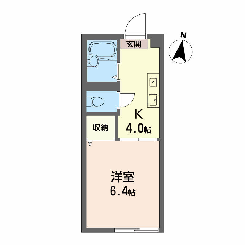 アメニティ土居 B棟の間取り