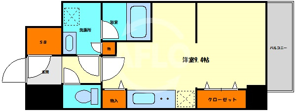 アーバス天満橋の間取り|アーバス天満橋　間取り