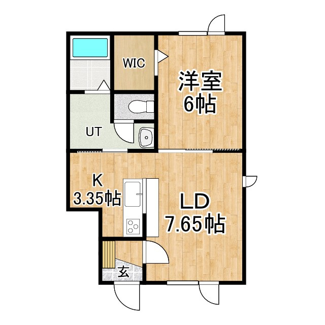 仮）柏木町APⅠ　南棟の間取り