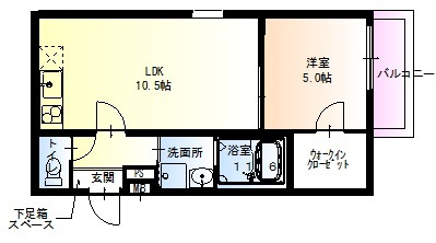 フジパレス東灘Ⅲ番館の間取り