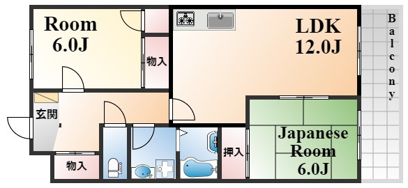 バン・ヴェール芦屋の間取り