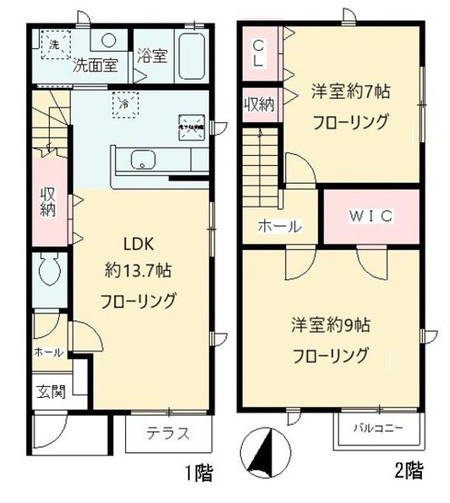 【間取り】 | ソレアード砧公園 A棟