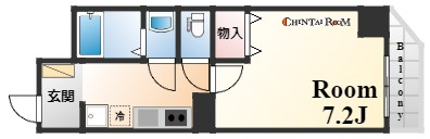 神戸市中央区筒井町３丁目の賃貸マンションの間取り