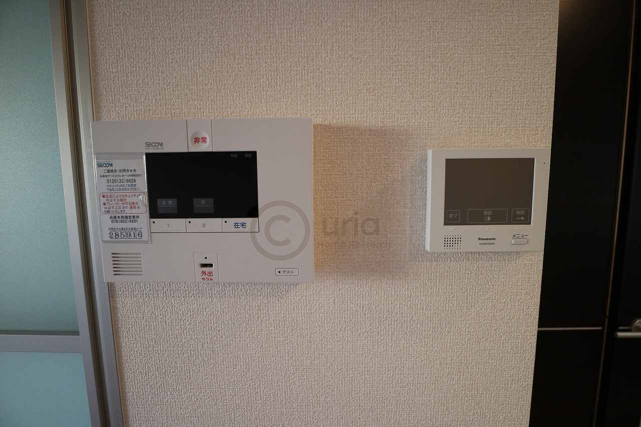 神戸市灘区六甲町５丁目のアパートのセキュリティ