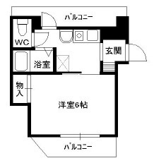神戸市東灘区御影２丁目の賃貸マンションの間取り