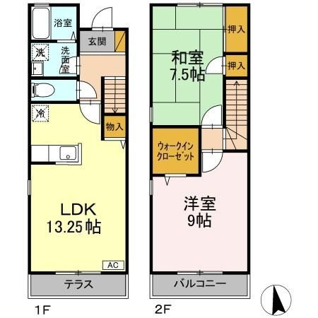 アドラブール　ＡＢＣの間取り