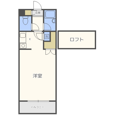筑紫野市二日市西１丁目の賃貸マンションの間取り|別号室タイプ