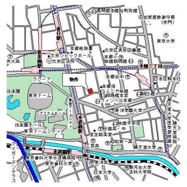 パークキューブ本郷の地図