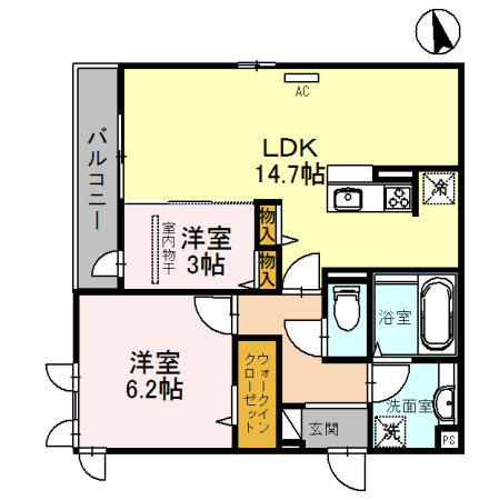 グランコートの間取り