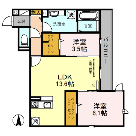 グランコートの間取り