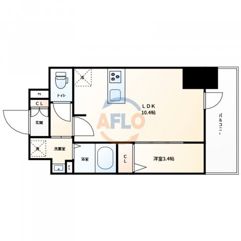S-RESIDENCE堺筋本町Deuxの間取り|S-RESIDENCE堺筋本町Deux　間取り