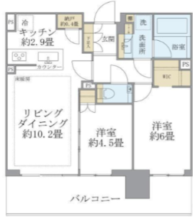 【間取り】 | シティタワーズ東京ベイ　CENTRAL TOWER | 間取り