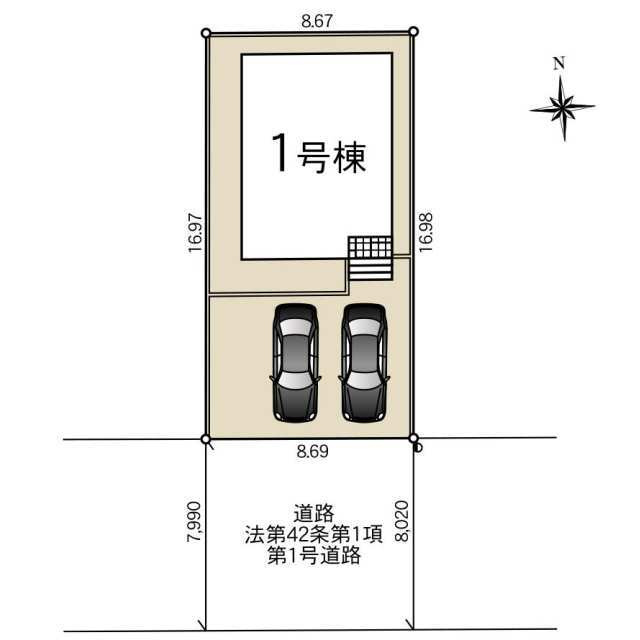 クレイドルガーデン宇都宮市今宮第4　新築一戸建ての区画図