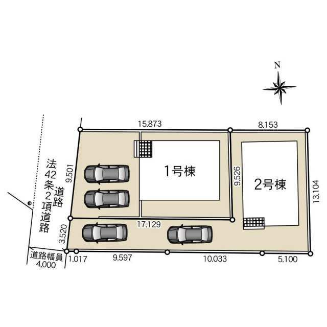 クレイドルガーデン宇都宮市東峰町第7　新築一戸建ての区画図