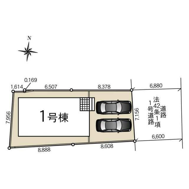 クレイドルガーデン宇都宮市簗瀬第8　新築一戸建ての区画図