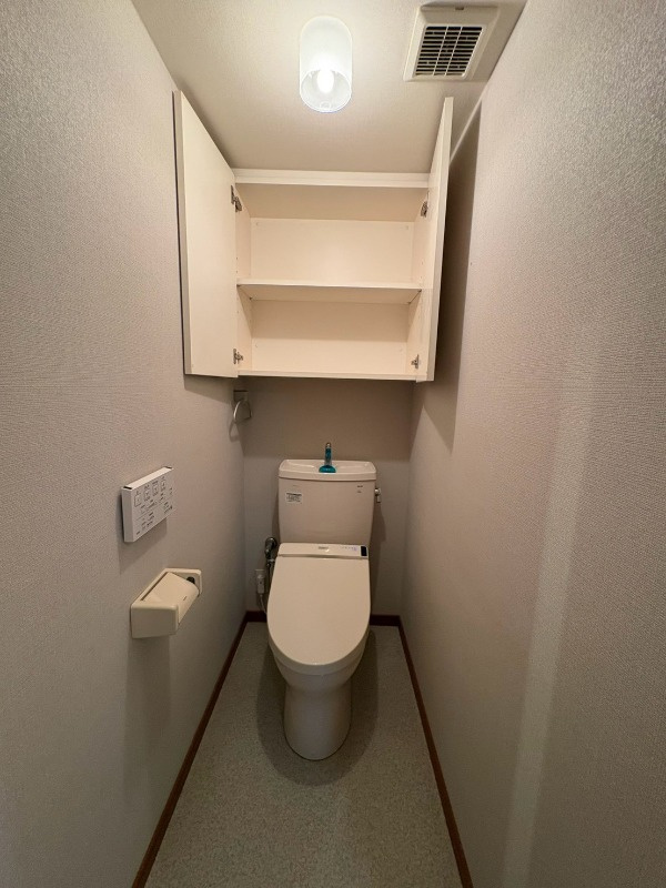 世田谷区上野毛１丁目の賃貸マンションのトイレ|落ち着いた色調のトイレです