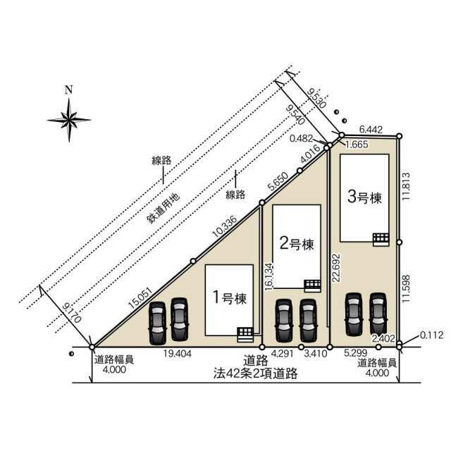 クレイドルガーデン宇都宮市東町第2　新築一戸建ての区画図