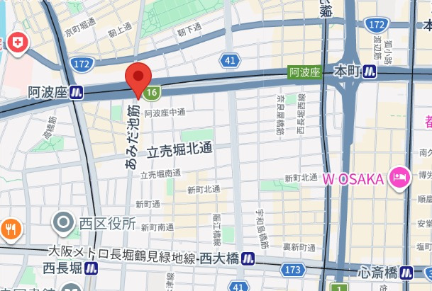 コンフォリア・リヴ本町ＷＥＳＴ　Ｑの地図