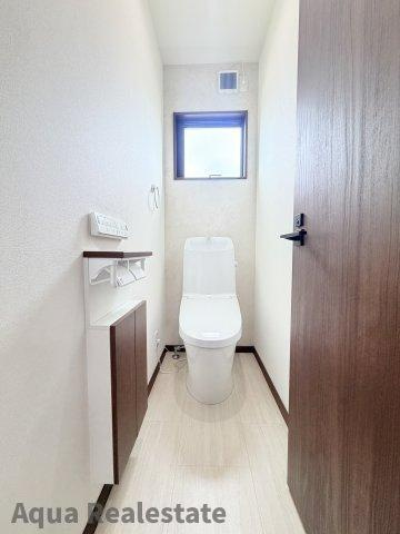 徳島市南沖洲一丁目　新築分譲住宅のトイレ|トイレもきれいです