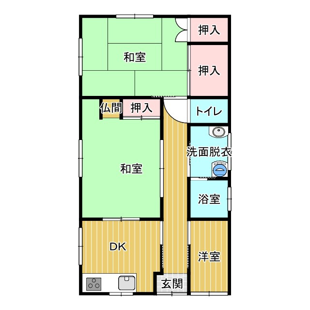 駅近で平屋暮らし×リノベで生まれ変わった鹿島町の家の間取り