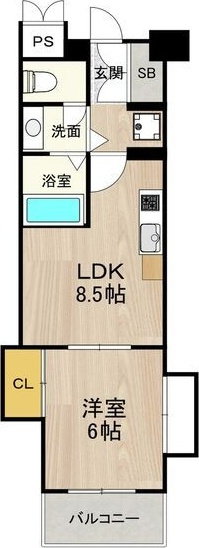 CITY SPIRE桜川Ⅱの間取り