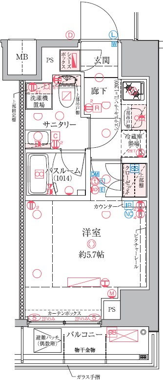 クレヴィスタ横浜関内の間取り