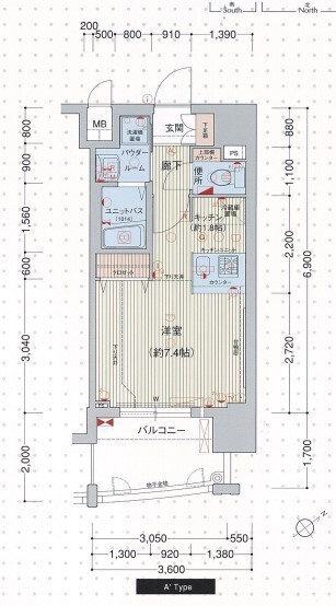 プレサンス新栄リミックスの間取り