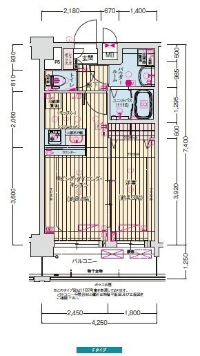 プレサンス名古屋ルクソリアの間取り