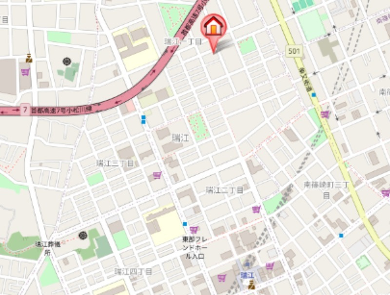 ブランシュ・ネージュＡの地図