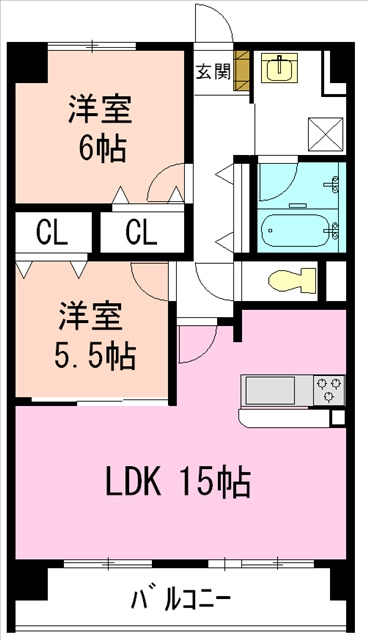 レージュ信和の間取り