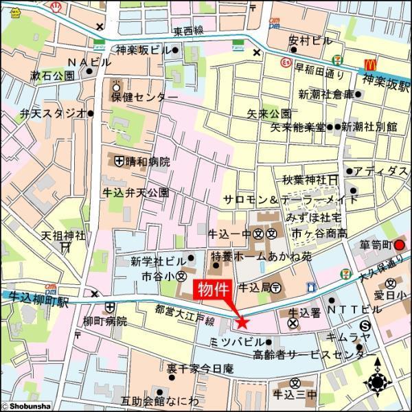 東建ニューハイツ市ヶ谷の地図