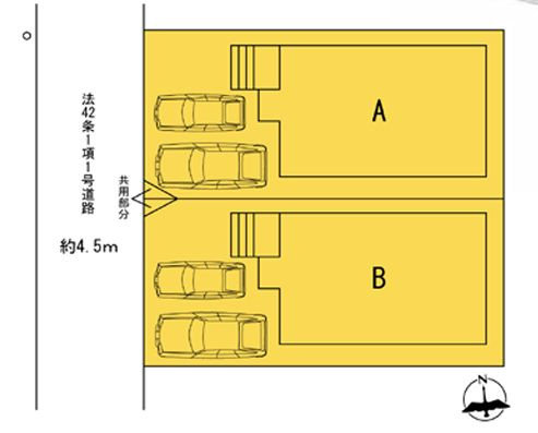 伊勢原市高森台3丁目新築戸建て　B号棟の区画図|区画図「伊勢原市高森台3丁目新築戸建て」