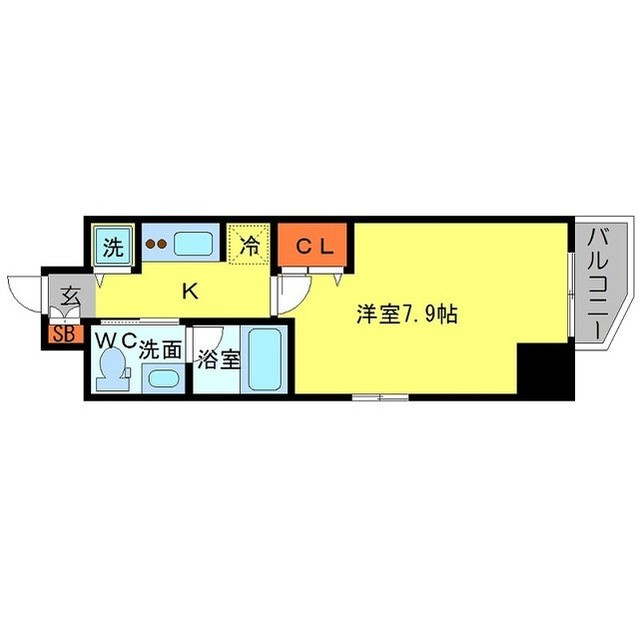 アーデン堺筋本町の間取り