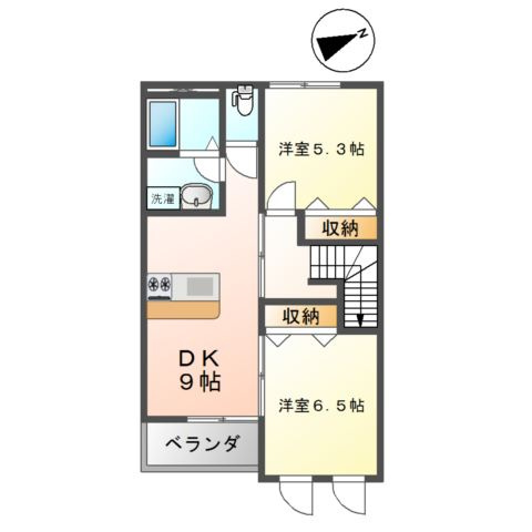 スプリング　スターの間取り