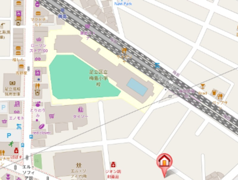 グリーンリーフ　レジデンスの地図