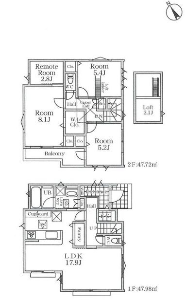 海老名市社家2丁目新築戸建て　2号棟の間取り|間取図「海老名市社家2丁目新築戸建て　2号棟」